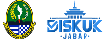 Lambang Provinsi Jawa Barat dan logo DISKUK Jawa Barat